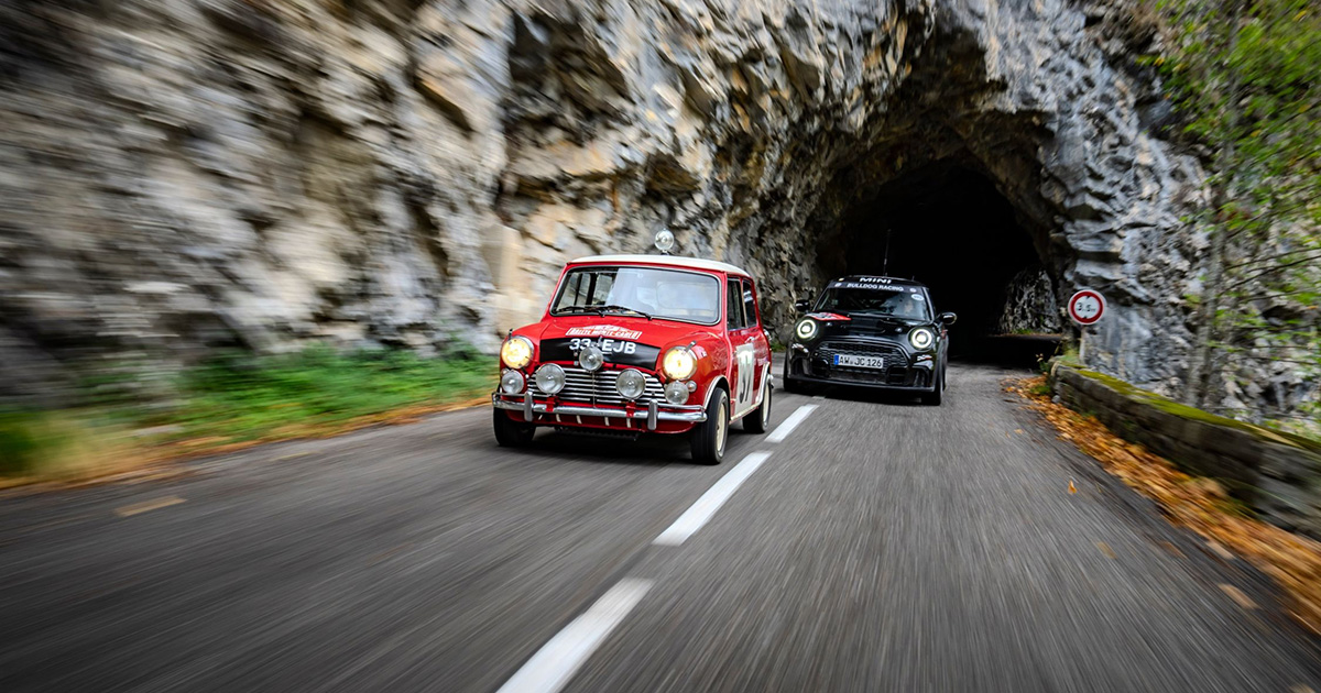 Mini 60 års jubilæum for sejren i Rally Monte Carlo